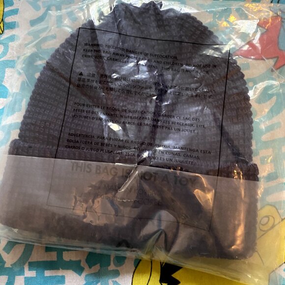 Palace Skateboards Sofar Waffle Beanie Navy FW23 Tri-Ferg Knit Acrylic - Picture 6 of 6